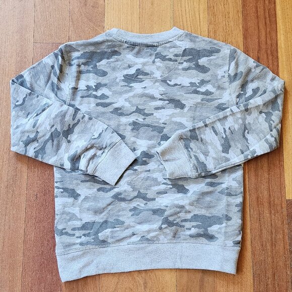 Hudson Gray Camo Crew Neck Sweatshirt Size Small - Picture 6 of 7